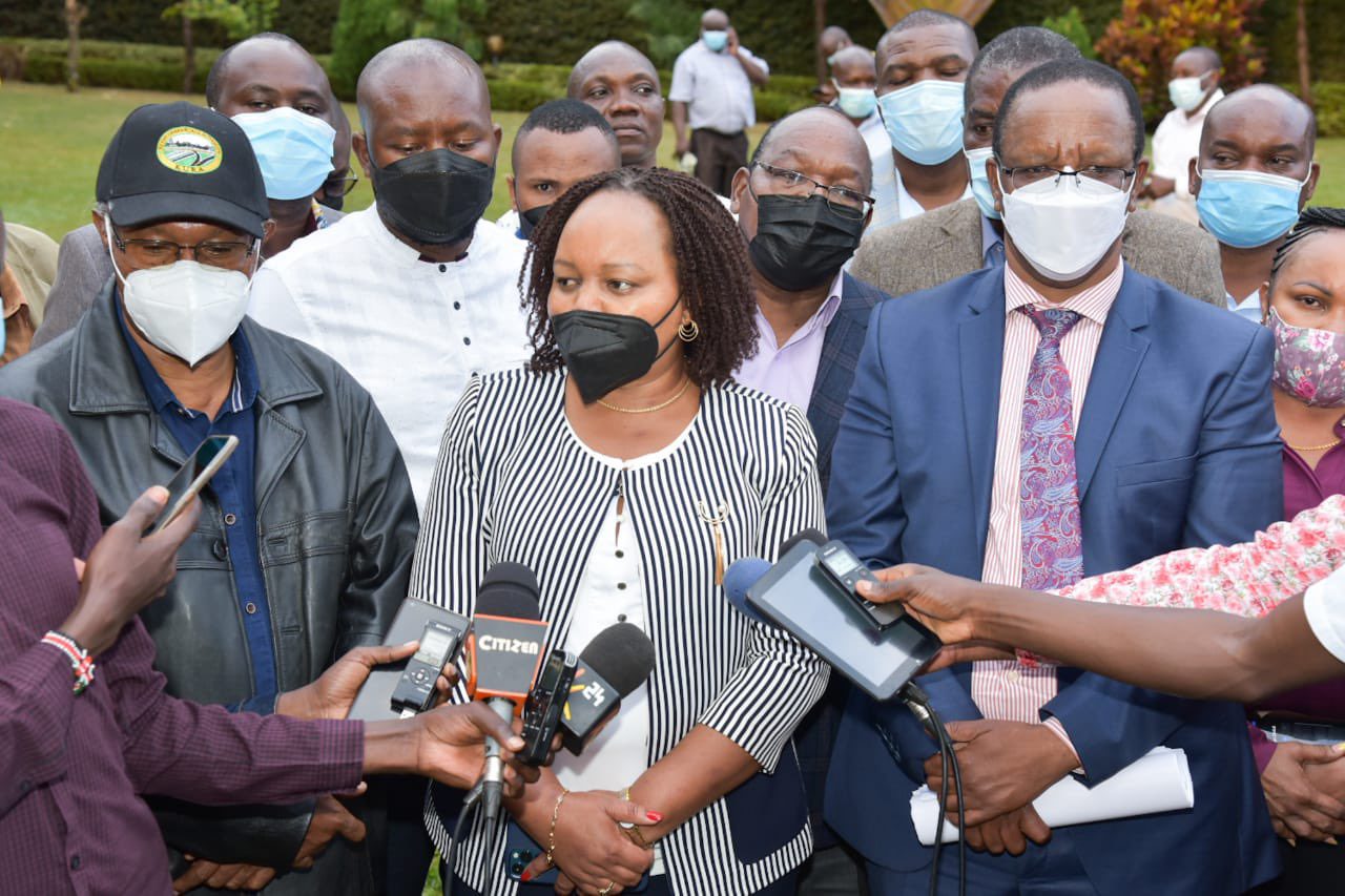 Details of PS Kibicho’s meeting with Waiguru, Ngirici in Kutus town