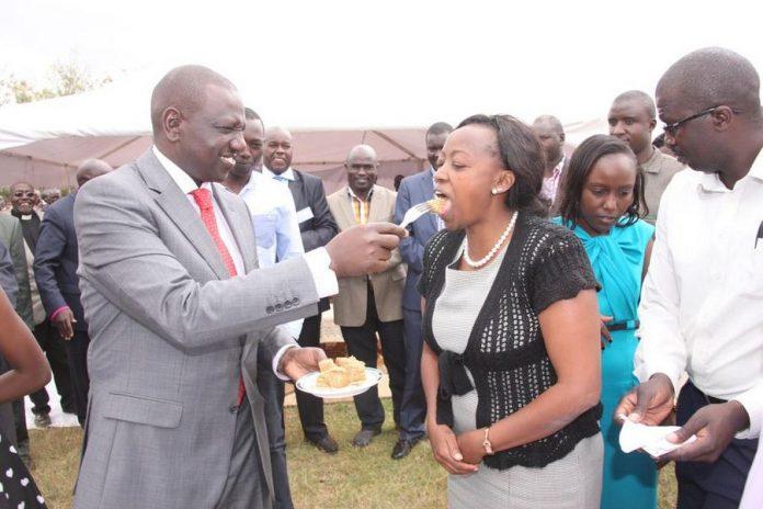 Mama Rachel Ruto and her husband President William Ruto celebrating their wedding anniversary